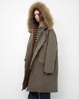 Fireladyfur Women's 90 Duck Down Parka with Raccoon Fur Collar“Manchester City Old Stories II” - variant_title