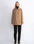 Fireladyfur Women's Cashmere Wool Short Coat with Bat Sleeves"Fleeting Memories" - variant_title