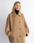 Fireladyfur Women's Cashmere Wool Short Coat with Bat Sleeves"Fleeting Memories" - variant_title