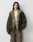Fireladyfur Women's Fashion Goose Down Parka with Fox Fur Collar“City Cruise” - variant_title