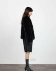 Fireladyfur Women's Finland Saga Fox Fur Fashion Cardigan“Black Sugar” - variant_title
