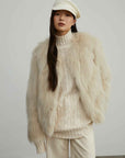 Fireladyfur Women's Fur Coat | Genuine Finnish Fox Fur"Reed Flower" - variant_title