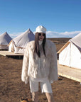 Fireladyfur Women's Fur Coat | Genuine Finnish Fox Fur"Reed Flower" - variant_title