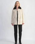 Fireladyfur Women's Goose Down Detroit Jacket with Merino wool Collar - variant_title