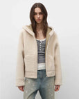 Fireladyfur Women's Hooded Merino Sheepskin Jacket“Bad boy” - variant_title