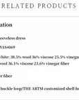 Fireladyfur Women's Imported Acetate Wool A - Line Dress"Corridor Stride" - variant_title
