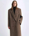 Fireladyfur Women's Italian Wool Herringbone Coat"Desert City" - variant_title
