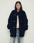 Fireladyfur Women's Long Sheepskin Jacket with Stand Collar“Dreamer”Firelady Fur