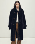 Fireladyfur Women's Long Sheepskin Jacket with Stand Collar“Dreamer”Firelady Fur