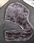 Fireladyfur Women's Luxurious Rex Rabbit Fur Snow Hat & Scarf Neck Warmer - variant_title