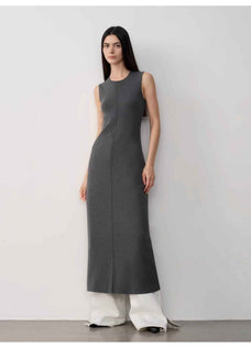Fireladyfur Women's Merino Wool Knit Dress"Island Letters" - variant_title