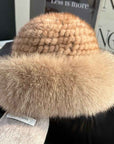 Fireladyfur Women's Mink & Fox Fur Winter Bucket Hat - variant_title