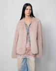 Fireladyfur Women's Pink Tuscan Sheepskin Coat“Babylon Phantom Nights” - variant_title