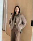 Fireladyfur Women's Pink Tuscan Sheepskin Coat“Babylon Phantom Nights” - variant_title
