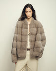 Fireladyfur Women's Purple Label Mink Coat | Horizontal Spine Tailoring | Mink Fur Outerwear“Legacy Mink” - variant_title