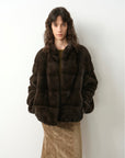 Fireladyfur Women's Purple Label Mink Coat | Horizontal Spine Tailoring | Mink Fur Outerwear“Legacy Mink” - variant_title