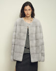 Fireladyfur Women's Purple Label Mink Coat | Horizontal Spine Tailoring | Mink Fur Outerwear“Legacy Mink” - variant_title