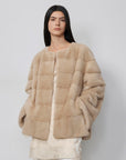 Fireladyfur Women's Purple Label Mink Coat | Horizontal Spine Tailoring | Mink Fur Outerwear“Legacy Mink” - variant_title