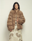 Fireladyfur Women's Purple Label Mink Coat | Horizontal Spine Tailoring | Mink Fur Outerwear“Legacy Mink” - variant_title