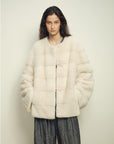 Fireladyfur Women's Purple Label Mink Coat | Horizontal Spine Tailoring | Mink Fur Outerwear“Legacy Mink” - variant_title