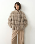 Fireladyfur Women's Purple Label Mink Coat | Horizontal Spine Tailoring | Mink Fur Outerwear“Legacy Mink” - variant_title
