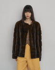 Fireladyfur Women's Purple Label Mink Coat | Horizontal Spine Tailoring | Mink Fur Outerwear“Legacy Mink” - variant_title
