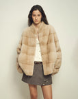 Fireladyfur Women's Purple Label Mink Coat | Horizontal Spine Tailoring | Mink Fur Outerwear“Legacy Mink” - variant_title