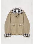 Fireladyfur Women's Retro Plaid Cotton Short Jacket | Loose Fit "Monsoon Climate" - variant_title