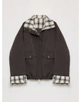 Fireladyfur Women's Retro Plaid Cotton Short Jacket | Loose Fit "Monsoon Climate" - variant_title