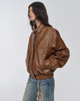 Fireladyfur Women's Retro Work Jacket in Waxed Leather "Fashionable Luke" - variant_title