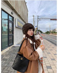 Fireladyfur Women's Reversible Genuine Mink Fur Knit Winter Hat - variant_title