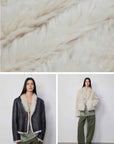 Fireladyfur Women's Reversible Standing Collar Tuscan Sheepskin Coat“Beethoven's Night” - variant_title