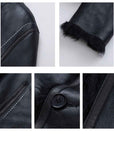 Fireladyfur Women's Reversible Standing Collar Tuscan Sheepskin Coat“Beethoven's Night” - variant_title