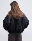 Fireladyfur Women's Short Colorblock Parka with Sable Muskrat Fur Collar and Goose Down"Hull Contract"Firelady Fur