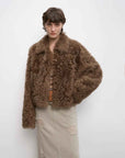 Fireladyfur Women's Soft & Warm Short Wool Sheepskin Coat“Blackmoon Berlin” - variant_title