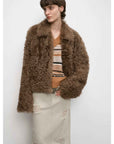 Fireladyfur Women's Soft & Warm Short Wool Sheepskin Coat“Blackmoon Berlin” - variant_title