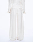 Fireladyfur Women's Stand - up Silhouette Double Waist Linen Trousers"Berlin Street" - variant_title