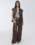Fireladyfur Women's Two - Way Genuine Leather Jacket with Removable Sleeves"Barn Feelings" - variant_title