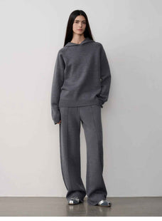 Fireladyfur Women's Wool Knit Hooded Set"Urban One" - variant_title