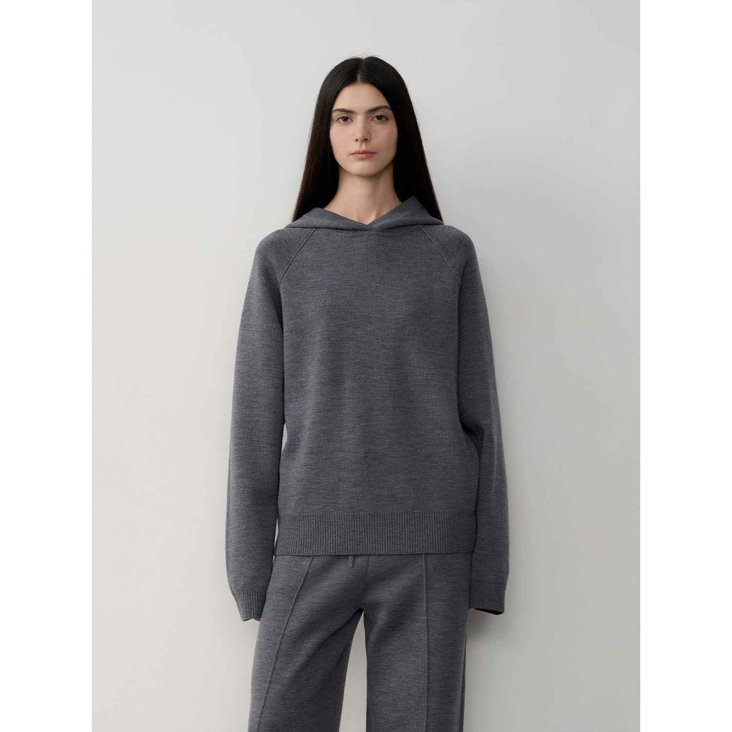 Fireladyfur Women's Wool Knit Hooded Set"Urban One" - variant_title