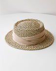 Fireladyfur Women's Woven Sun Hat with Concave Top and Elastic Waist for Summer - variant_title