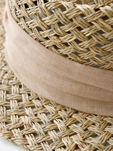 Fireladyfur Women's Woven Sun Hat with Concave Top and Elastic Waist for Summer - variant_title