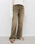 "Flare Mark" Retro all - season slim - fit versatile floor - length washed flared jeans - variant_title