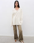 "Flare Mark" Retro all - season slim - fit versatile floor - length washed flared jeans - variant_title