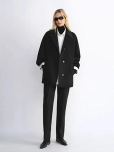 Fleeting Memories cashmere wool short coat with bat sleeves product image 07