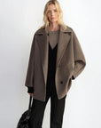 Fleeting Memories cashmere wool short coat with bat sleeves product image 09