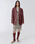 "Flowers and Her" irregular hand - embroidered sequin skirt - variant_title