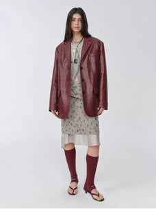 "Flowers and Her" irregular hand - embroidered sequin skirt - variant_title