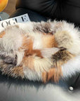 Fox fur scarf autumn and winter thickened warm pullover neck scarf - variant_title