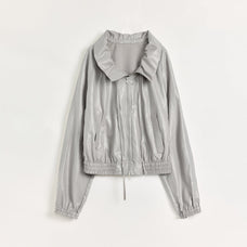 "Front Page Daily" drawstring raglan sleeve straight collar jacket summer - variant_title